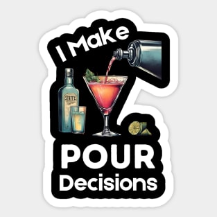 Bartender Funny Jokes Dark Humor Bar Drinking Cocktail Sticker